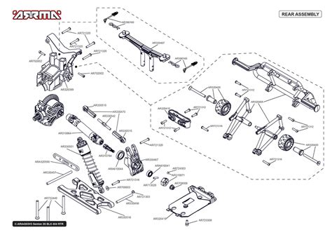 ARRMA senton exploded view